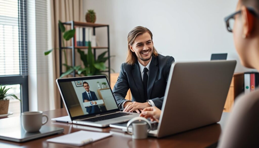 Advogado trabalhista RJ em atendimento online com cliente Advogado trabalhista RJ em atendimento online com cliente