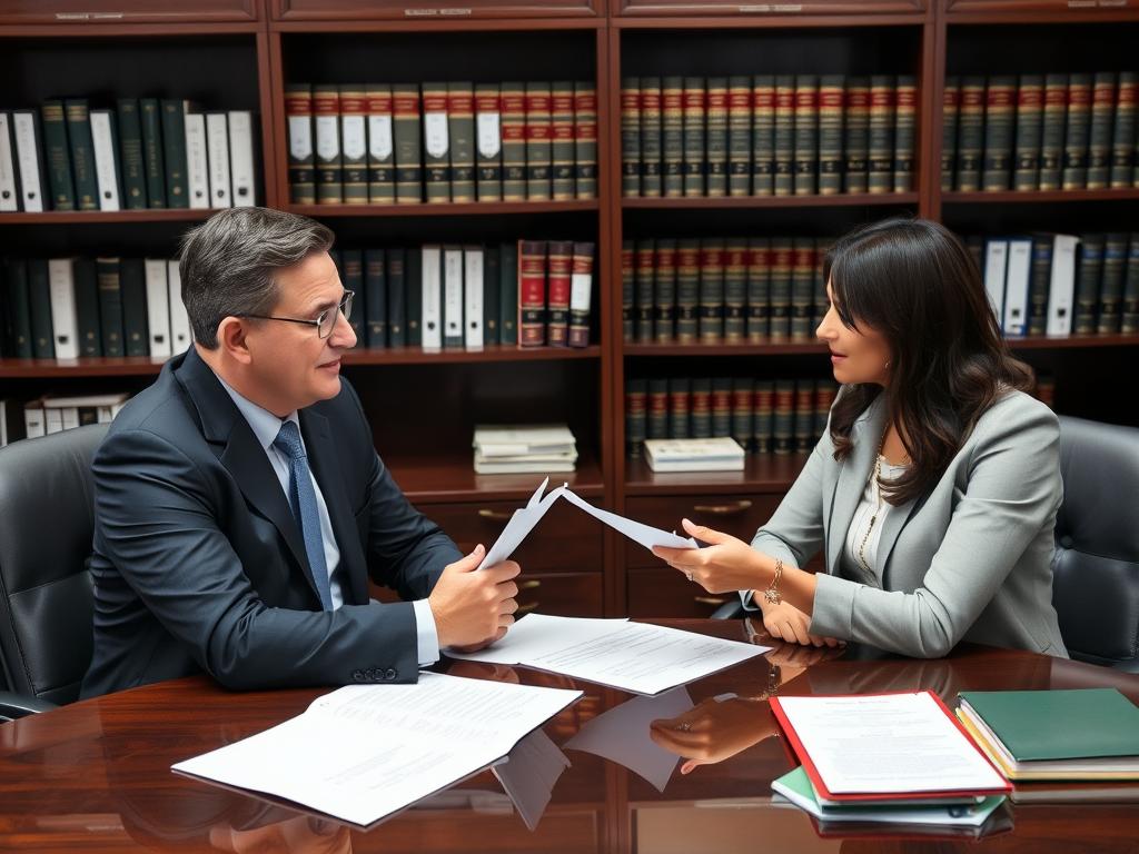 Cliente entrevistando advogado criminalista para contratação