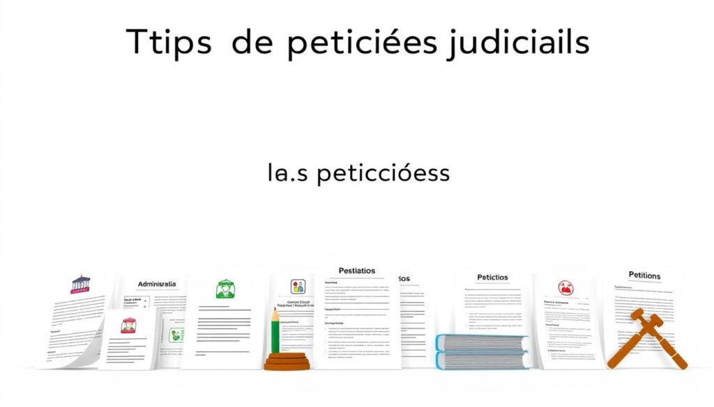 Tipos de petições judiciais Tipos de petições judiciais