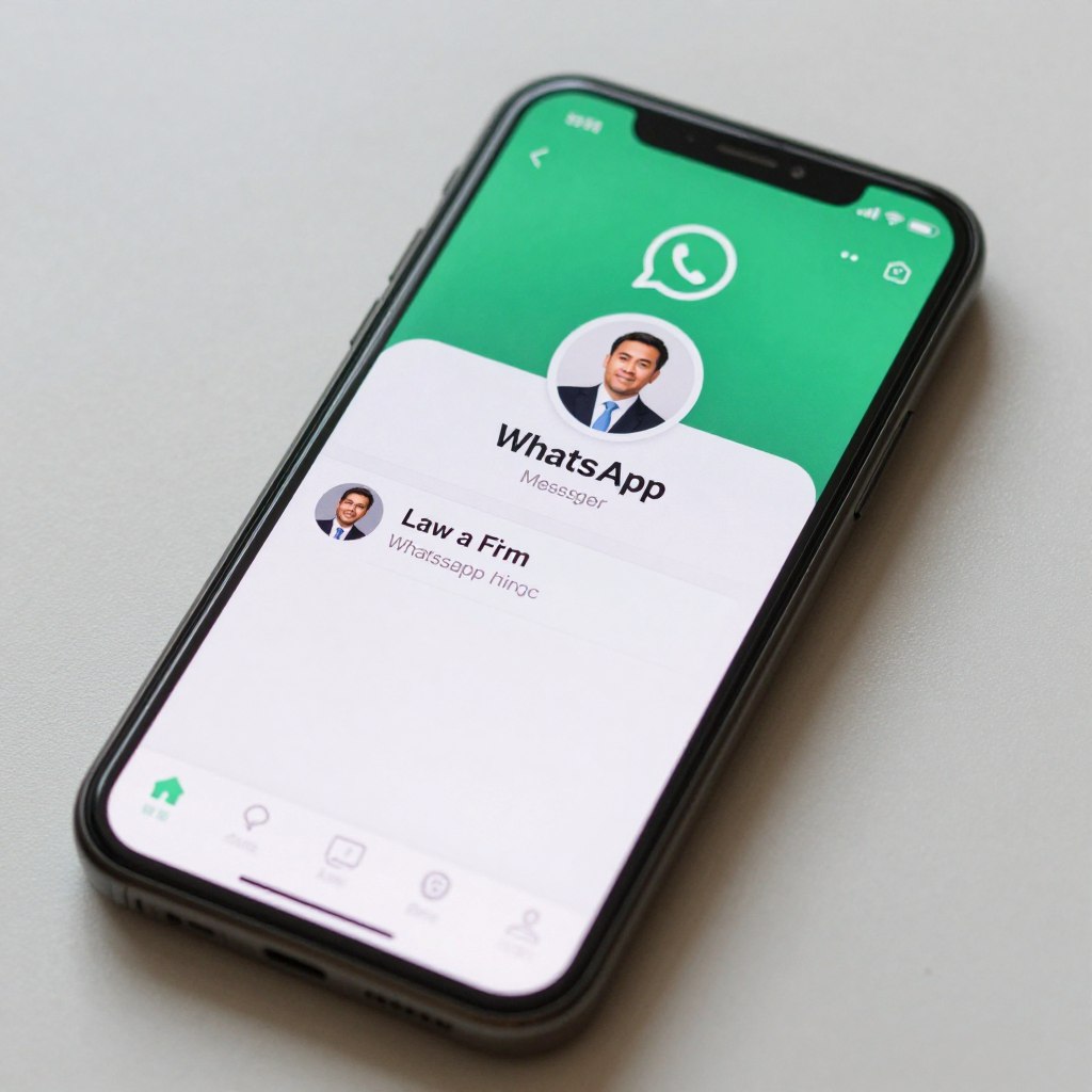 telefone celular mostrando whatsapp para contato jurídico telefone celular mostrando whatsapp para contato jurídico